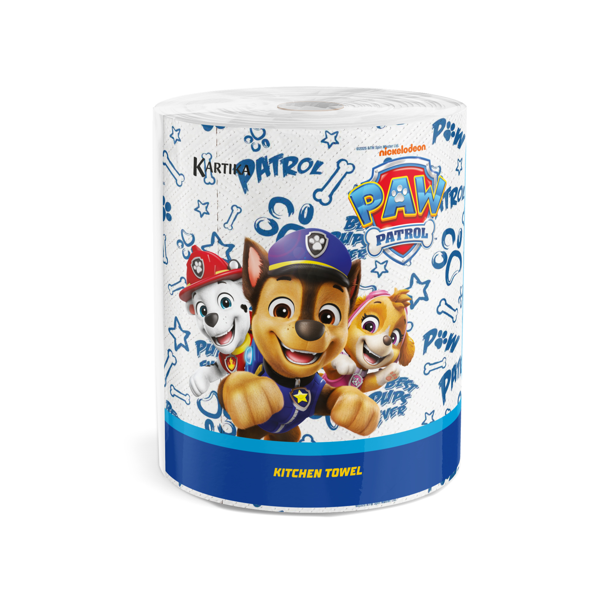 Paper towel Kartika Paw Patrol 1 roll 210 sheets 3 plies